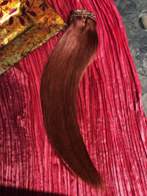 Load image into Gallery viewer, Burgundy Clip-In Hair Extensions-24&quot;-220g-Luisant Hair