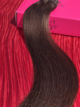 Load image into Gallery viewer, Medium Black-Clip In Hair-18&quot;-150g